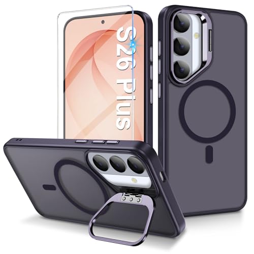 Coque Samsung S26 Plus antichoc violette anneau magnétique verre écran