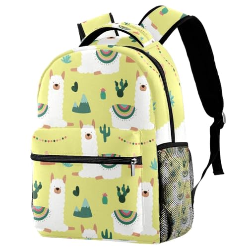 Sac à dos d'école jaune contre le mal de dos des collégiens