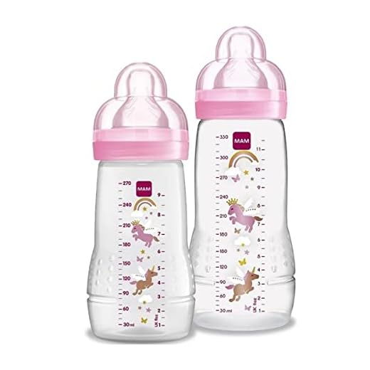 MAMadeira MAM - Easy Active Set - Mamadeiras de 270ml e 330ml - Rosa