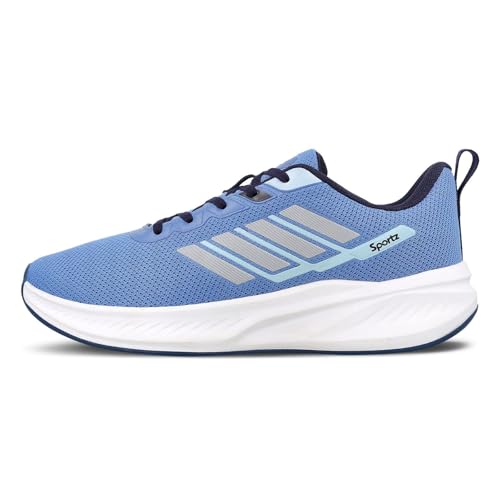 Image of WALKAROO Sports Shoes for Men's|Perfect for Running,Walking,Gym and Casual Outfit|Cushioned Insole with TPR Outsole |Breathable Fabric Upper|WS9593