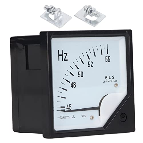 Pointer Type Frequency Meter 380HZ Square Panel Detector ABS Case for Industrial Equipment Metallurgy Chemical Industry