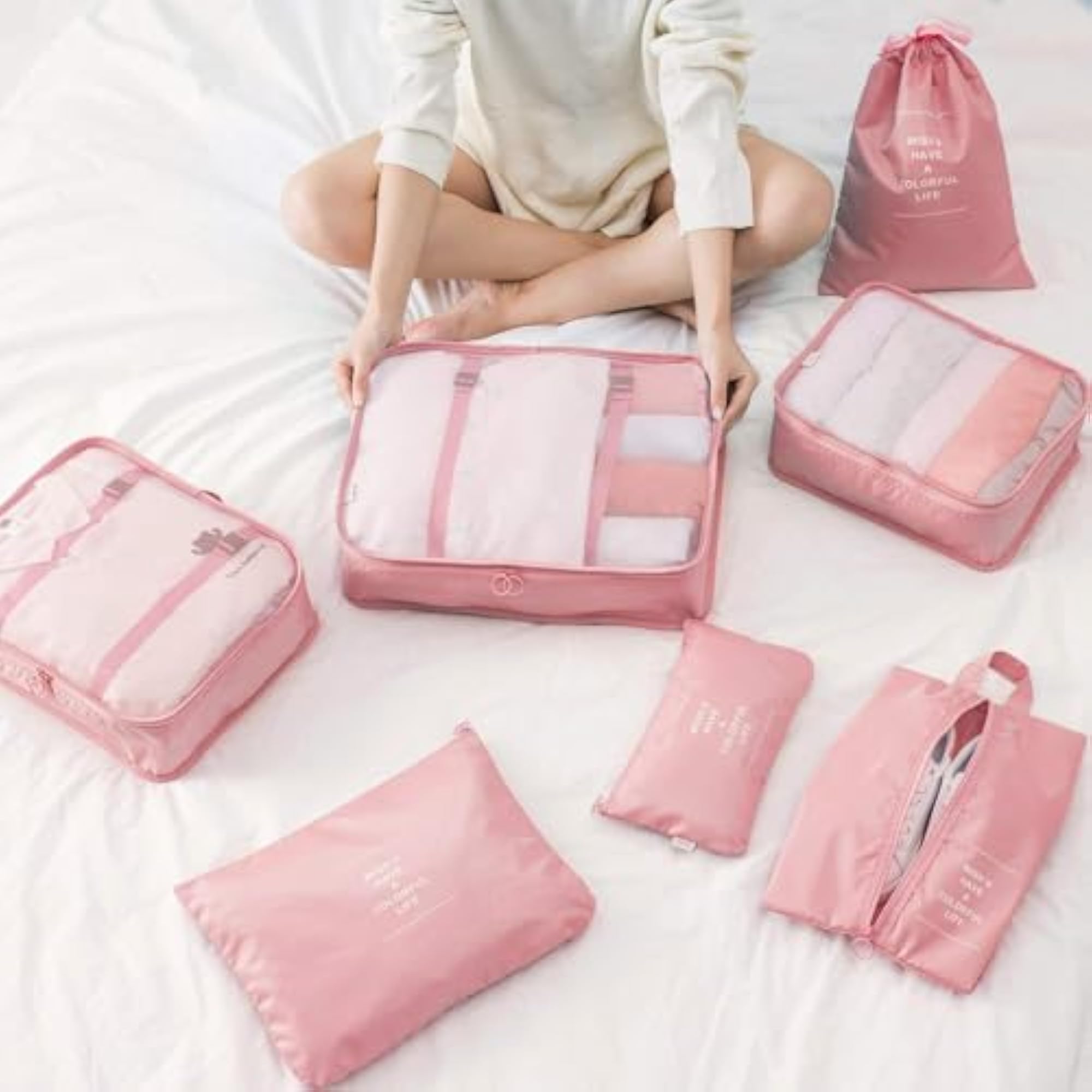 7 in 1 Travel Laundry and Cosmetics Organizer Set