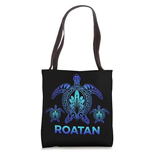 Bolso Tote Souvenir Roatan Honduras Azul Ocean
