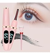 Heated Eyelash Curler, Heated Lash Curler Electric Eyelash Curler with Comb 3 Temp Settings for M...