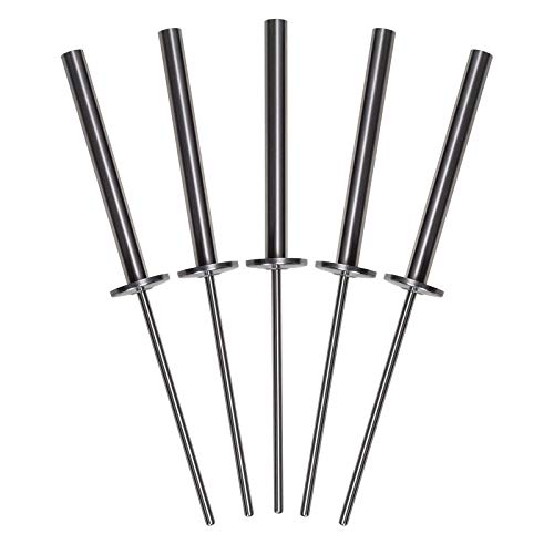 Hussala Amalfi Porte-Torches en Acier Inoxydable, Set de 5 Porte-Torches Cover