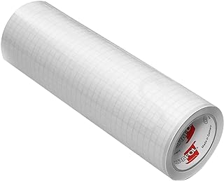 ORACAL 12" Roll Clear Transfer Tape w/Grid for Adhesive Vinyl | Vinyl Transfer Tape for Cricut, Silhouette, Cameo. Application Paper Transfer Tape Rolls (12" x 15ft)