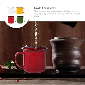 BESPORTBLE 4pcs Retro Enamel Mug Water Cup Coffee Cup Campfire Coffee Mugs Camping Mugs Vintage Style Enamel Cup Camp Cups Home Enamel Cup Ceramic Coffee Mug Office Metal Enamel Cylinder BESPORTBLE 4pcs Retro Enamel Mug Water Cup Coffee Cup Campfire Coffee Mugs Camping Mugs Vintage Style Enamel Cup Camp Cups Home Enamel Cup Ceramic Coffee Mug Office Metal Enamel Cylinder