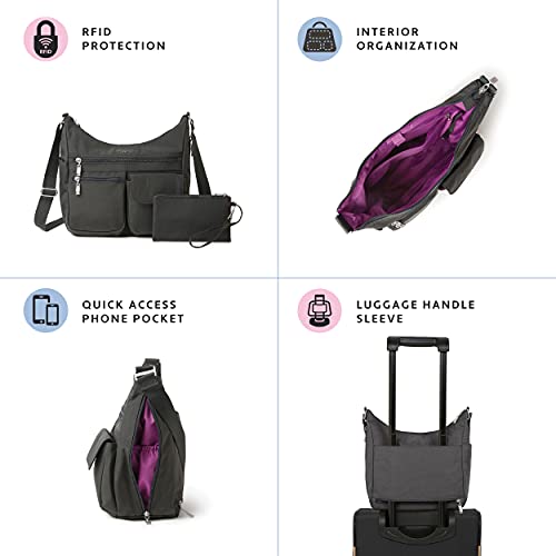 Baggallini Everywhere Bagg - Hobo Crossbody Bag For Women With Rfid Wristlet – Water-Resistant Travel Bag #TOP2