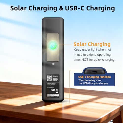 Image of BN59-01432A TM2360E Rechargeable Voice Remote for Samsung Smart TVs, Replacement for All 2021-2025 Samsung TV Remote Control with Solar Charging and Voice Search