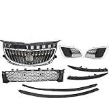 JX Racing*Accessories*Performance Front Upper Lower Grille,Side Molding Trim Cover,Air Deflector Com