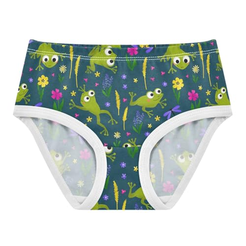 Little Girl Underwear Toddler Panties Kids Undies Frogs Soft Cotton Briefs 2T-8Y