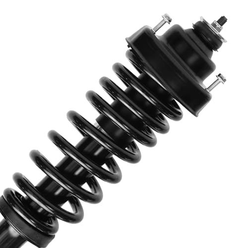 Image of Detroit Axle - Rear Struts for 2002-2005 Ford Explorer Mercury Mountaineer 2 Complete Struts with Coil Spring Assembly 2003 2004 Replacement Suspension Quick Install Ready Strut Shock