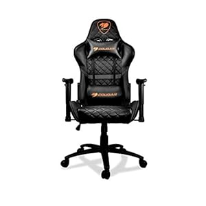 COUGAR Gaming Armor One Black Gaming-stoel, kunstleer, zwart, medium