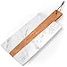 American Atelier Marble and Wood Rectangular Cutting Board, 15 x 6 inches