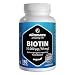 Biotin 10000 mcg hochdosiert vegan, 10 mg reines Biotin (Vitamin B7), für Haarwuchs & Haut, 180 Tabletten für 6 Monate, Natürliche Nahrungsergänzung ohne Zusatzstoffe, Made in Germany
