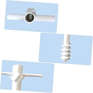 MUSISALY 1Pc Base De Guarda-Sol Acessórios Brancos Base De Guarda-Chuva Branco Base De Brilho Labial Âncora De Areia Âncora De Areia Âncora De Praia Guarda-Chuva Âncora De Areia