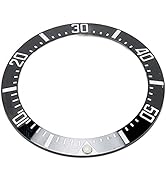 ZJchao Watch Bezel Insert, 40mm Ceramic Watch Bezel Ring Repair Replacement Accessory for Watchma...