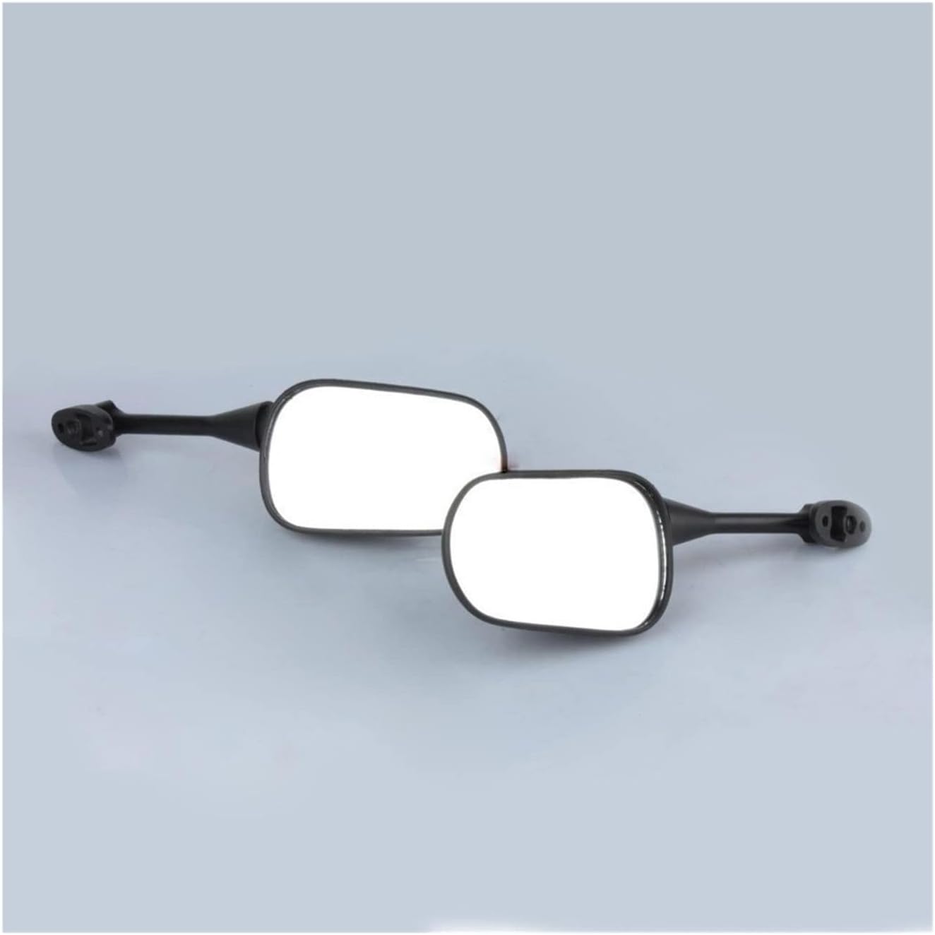 KiWAV バーエンドミラー ブレード 黒 M12ネジ式ハンドル用 左右セット