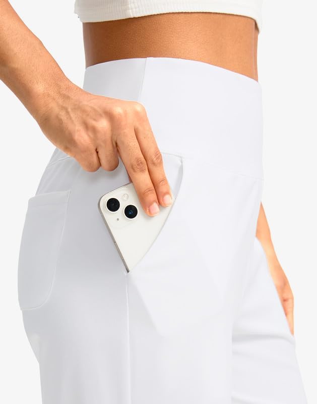 G Gradual Women's Bermuda Long Shorts with Pockets 9" High Waisted Knee Length Shorts for Women Walking Athletic Workout - Image 4