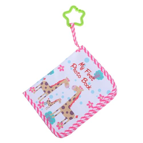 Totority 成長アルバム ベビーアルバムフォトブック ベビーシャワーギフト フォトクロスブックプレゼント ベビークロスフォトブック フォトアルバム 布の本 パズル 赤 写真 塩ビ