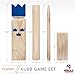 Kubb Yard Game Set for Adults, Families - Fun, Interactive Outdoor Family Games - Durable Pinewood Blocks with Travel Bag - Clean, Games for Outside, Lawn, Bars, Backyards