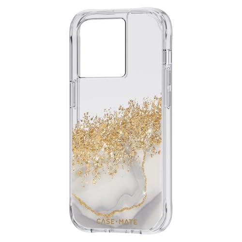 Case-Mate iPhone 14 Pro Case - Karat Marble [10FT Drop Protection] [Wireless Charging Compatible] Luxury Cover with Cute Bling Sparkle for iPhone 14 Pro 6.1", Anti-Scratch, Shock Absorbent, Slim Fit - image 3