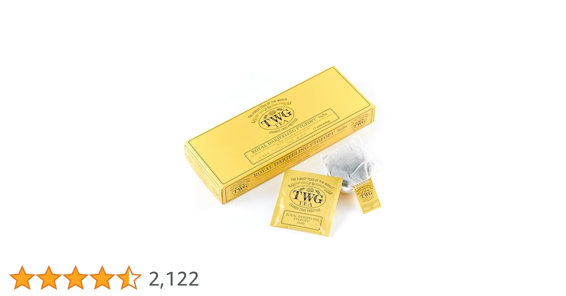 【新品未開封】TWG グランドダージリン Amazon.co.jp: 【TWG Tea公式】 ロイヤルダージリンFTGFOP (2.5g