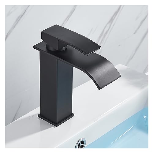 Robinet mitigeur cascade or brossé pour moderniser une vasque de salle de bains - 4
