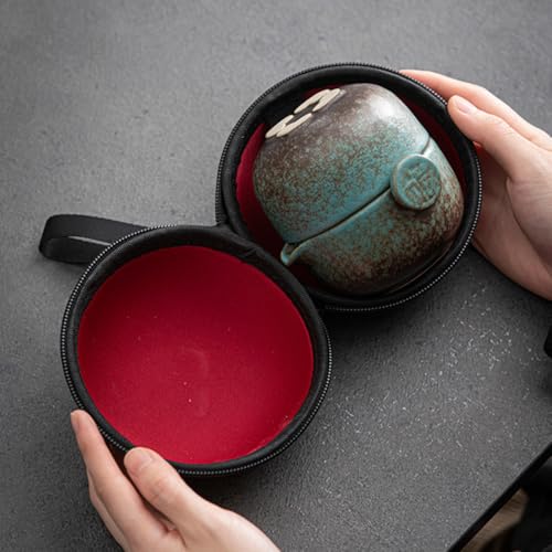 Juego de té portátil de cerámica con diseño sofisticado japonés 8