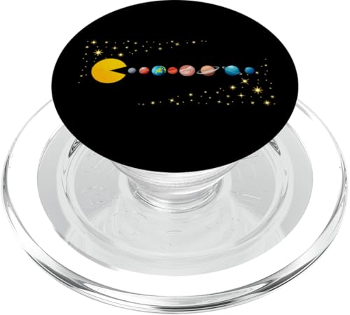 Funny Planet Jeu vidéo Astronaute Système Solaire Space Man PopSockets PopGrip pour MagSafe