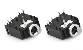 3.5mm Female Stereo Audio Socket Headphone Jack Connector 5 Pin PCB ...