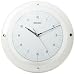 Seiko 13" Quiet Sweep White & Glass Wall Clock