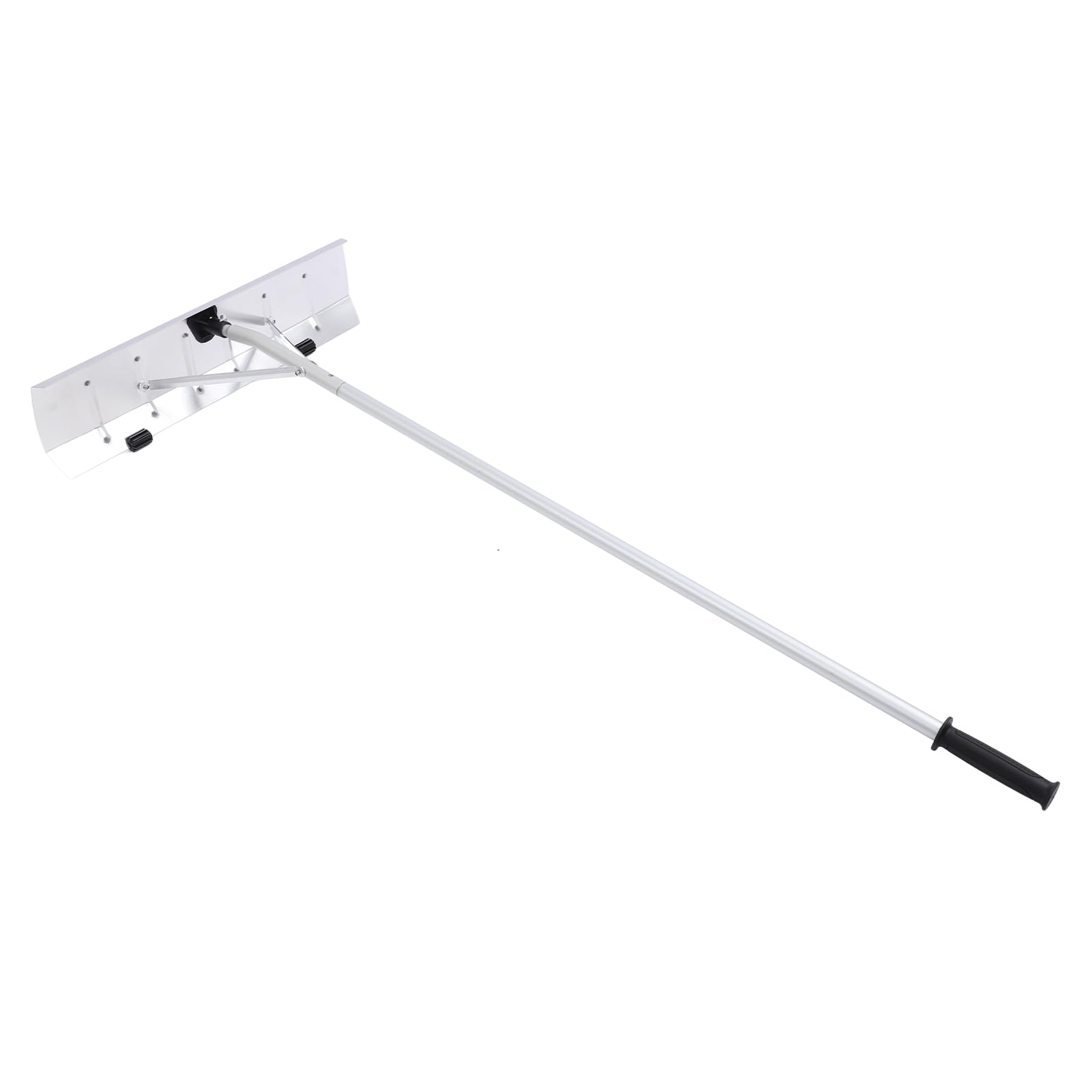 Râteau Télescopique pour Toit à Neige, Outil de Déneigement Polyvalent en Aluminium Portable avec Poignée Extra Longue pour Maison et Voiture
