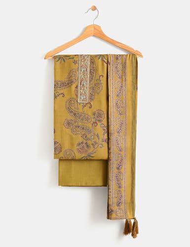 Image of Amazon Brand - Myx Women's Unstitched Salwar Suit Dress Material With Dupatta