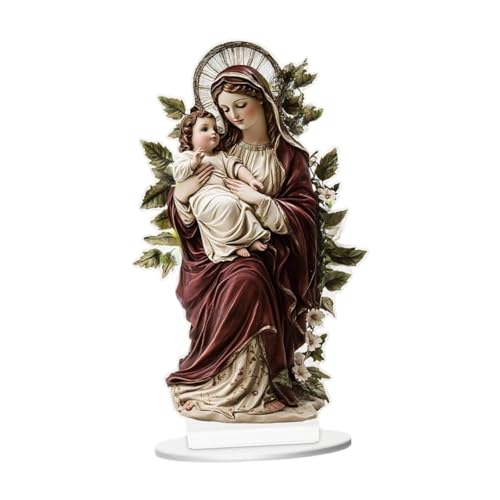 Signe de Marie et Jésus ornement de table idéal pour cadeau de festival