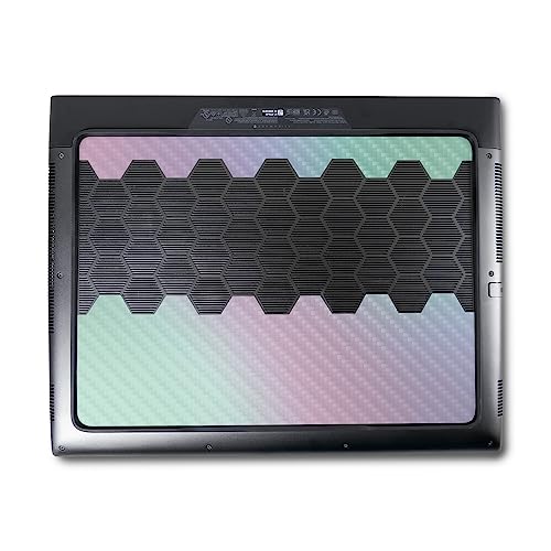 Image of MightySkins Carbon Fiber Skin Compatible with Alienware M18 R1 (2023) Full Wrap Kit - Cotton Candy | Protective, Durable Textured Carbon Fiber Finish | Easy to Apply & Change Styles | Made in The USA