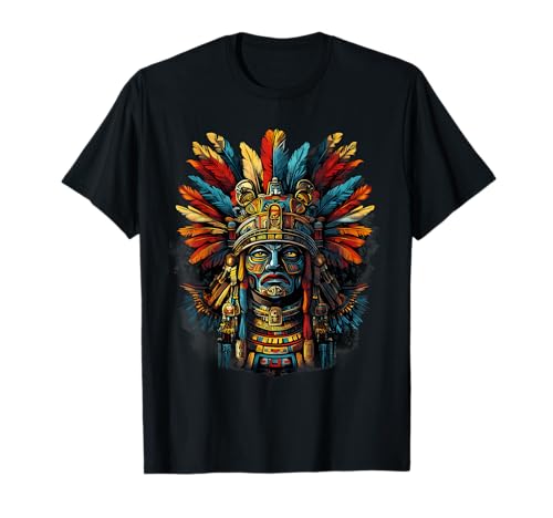 Dios Azteca Nativo México Orgullo Mitología Mexicana Maya Camiseta