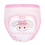 LittleForBig Baby Usagi miękka bawełniana bielizna wygodne nadające się do prania spodnie treningowe wielokrotnego użytku dla dorosłych, różowy, M
