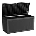 320Gal Waterproof Outdoor Storage Box, Lockable Heavy Duty Deck Boxes