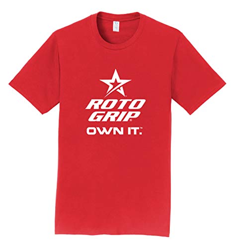 Logo Infusion I Am Bowling Red Short Sleeve T-Shirt 100% Cotton Roto Grip White Logo 00AU (L)