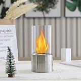【BIO ETHANOL TISCHKAMIN】- Dieser rauchfreie Kamin mit echter Flamme wird mit rauchfreiem, geruchlosem, sauber brennendem Bioethanol (nicht im Lieferumfang enthalten) betrieben und benötigt keinen Kamin. Er ist ein ausgezeichnetes dekoratives, funktionales Teil für jeden Raum des Hauses.