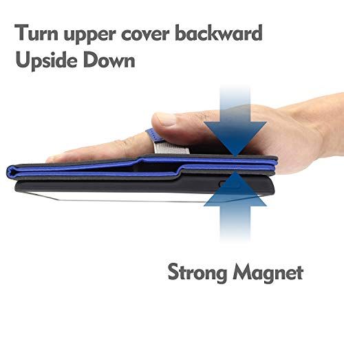 Custodia per E-book reader compatibile con i 10a Generazione - 2019 e 9a Generazione - 2017, Cover in pelle PU H01 – Blu - Image 5