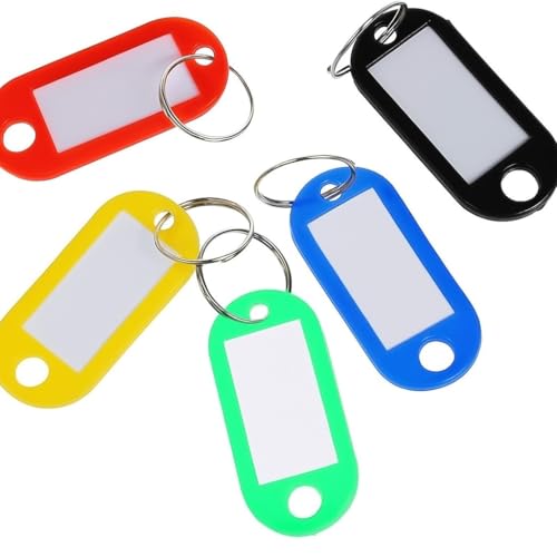 Étiquettes de clés 5 x 2,2 cm multicolores pour repérage rapide