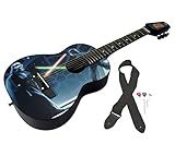Peavey Star Wars Classic Luke vs. Vader 1/2 Size Student Acoustic 18 Fret First Beginner Guitar
