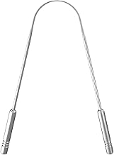 CEPILLO Ayurvedic Tongue Scraper, Surgical Grade Stainless Steel Tongue Cleaner Scraper, Anti-Microbial Tongue Cleaner For Kids & Adults