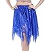 Women's Sparkle Tribal Short Skirt for Belly Dance Practice Training and Adult Stage Performance Costume Wear