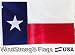 4' x 6' 4x6 FT Sewn Texas Flag SolarMax Nylon Lone Star State WindStrong®