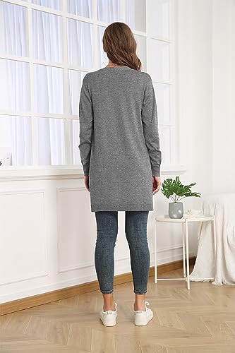 Image of VIISHOW Women's Classic Cardigans Long Sleeve Open Front Casual Knit Cardigan Sweaters Coat Soft Outwear