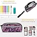 GHEPSDW All Butterflies Are on Purple Background Pencil Case With Lanyard Makeup Bag With Zipper Waterproof Pencil Pouch For Office Supplies Travel Makeup Bag
