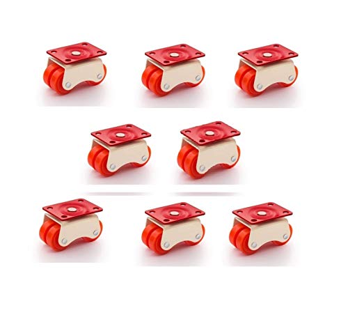 Nixnine Heavy Duty 4 -Wheels Roller Moving Castor Four Nylon...